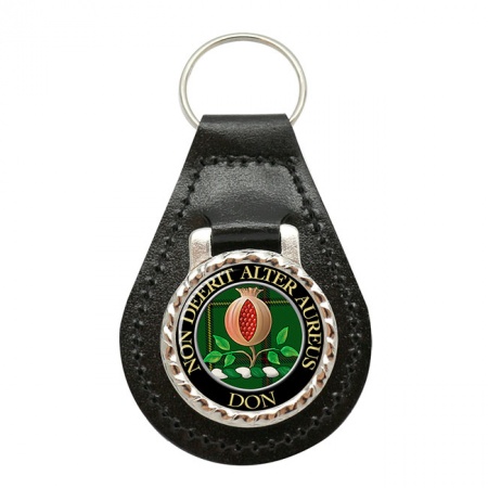 Don Scottish Clan Crest Leather Key Fob