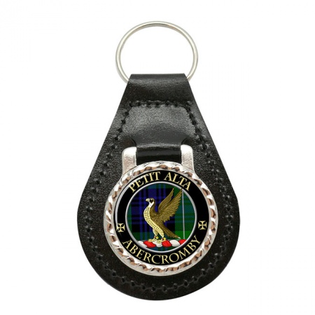 Abercromby Scottish Clan Crest Leather Key Fob