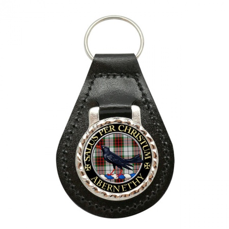 Abernethy Scottish Clan Crest Leather Key Fob