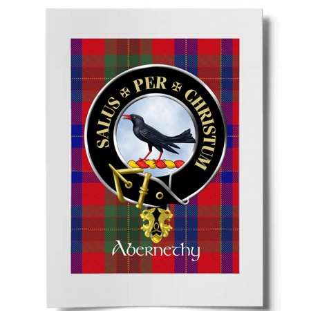 Abernethy Scottish Clan Crest Ready to Frame Print