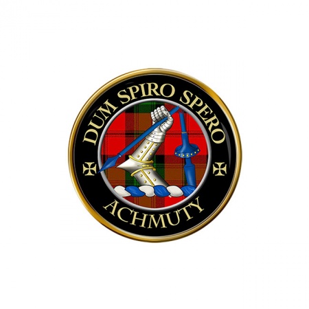 Achmuty Scottish Clan Crest Pin Badge