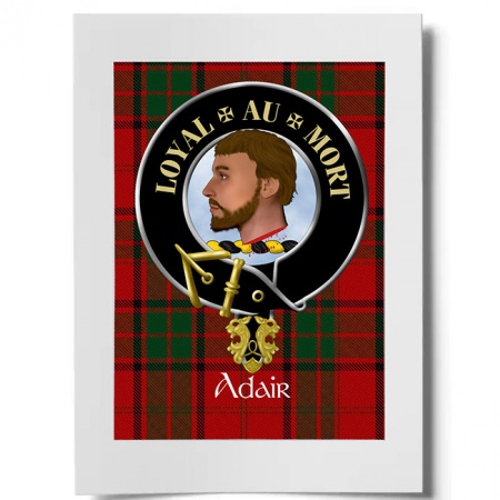 Adair Scottish Clan Crest Ready to Frame Print