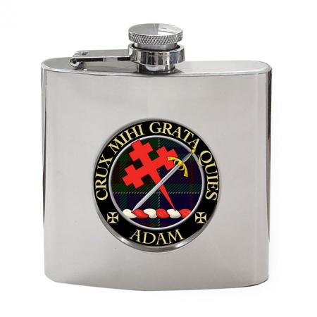 Adam Scottish Clan Crest Hip Flask