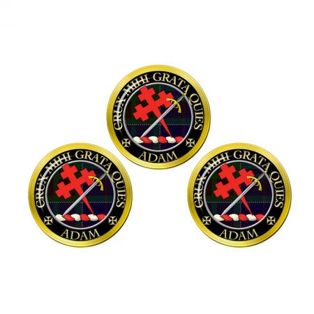 Adam Scottish Clan Crest Golf Ball Markers