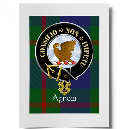 Agnew Scottish Clan Crest Ready to Frame Print