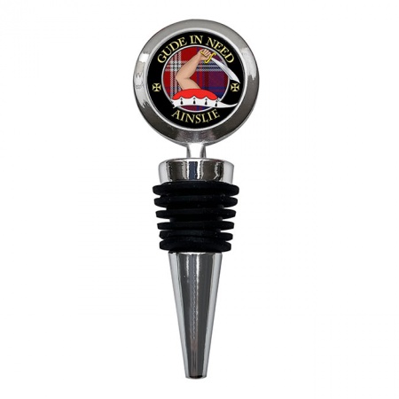 Ainslie Scottish Clan Crest Bottle Stopper