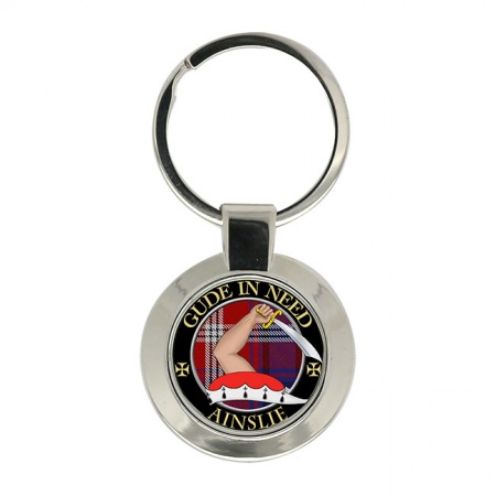 Ainslie Scottish Clan Crest Key Ring