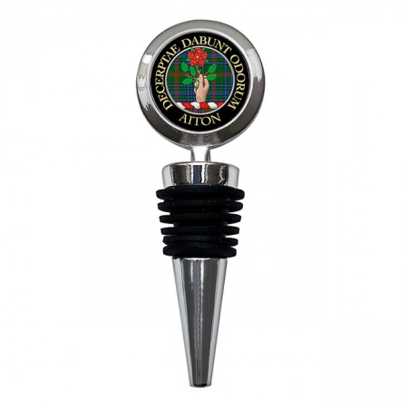 Aiton Scottish Clan Crest Bottle Stopper