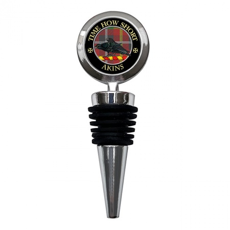 Akins Scottish Clan Crest Bottle Stopper