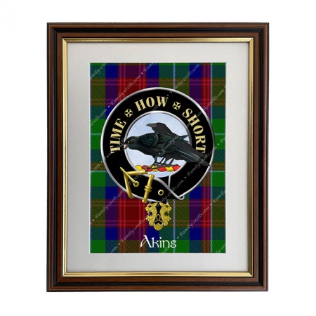 Akins Scottish Clan Crest Framed Print