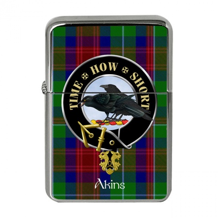 Akins Scottish Clan Crest Flip Top Lighter