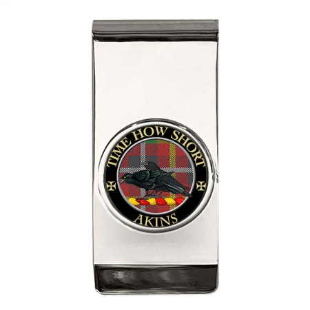 Akins Scottish Clan Crest Money Clip