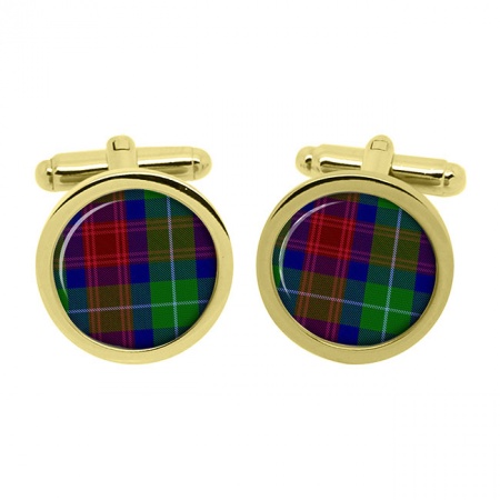 Akins Scottish Tartan Cufflinks in Box