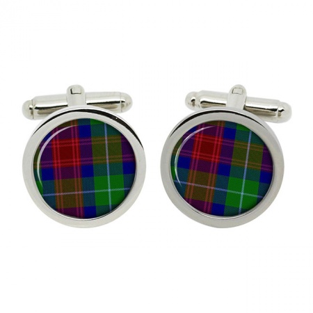 Akins Scottish Tartan Cufflinks in Box
