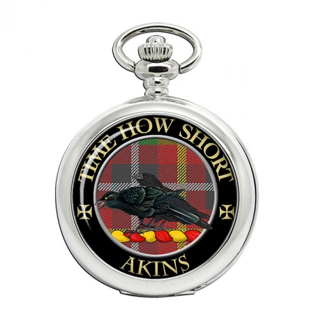 Akins Scottish Clan Crest Pocket Watch