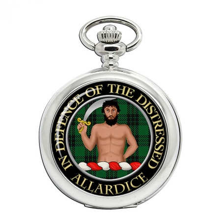 Allardice Scottish Clan Crest Pocket Watch