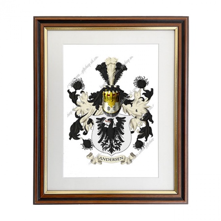 Andersen (Denmark) Coat of Arms Framed Print