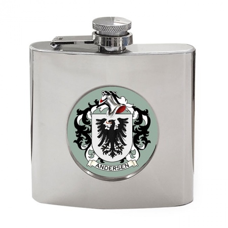 Andersen (Denmark) Coat of Arms Hip Flask