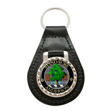 Anderson Scottish Clan Crest Leather Key Fob