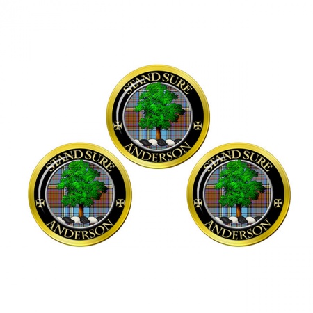 Anderson Scottish Clan Crest Golf Ball Markers