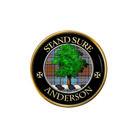 Anderson Scottish Clan Crest Pin Badge