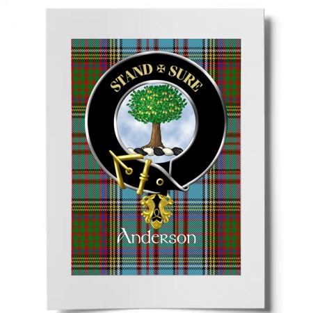 Anderson Scottish Clan Crest Ready to Frame Print