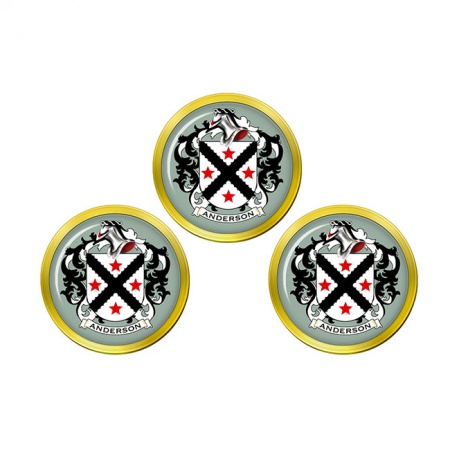 Anderson (Scotland) Coat of Arms Golf Ball Markers