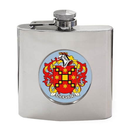 Andersson (Sweden) Coat of Arms Hip Flask