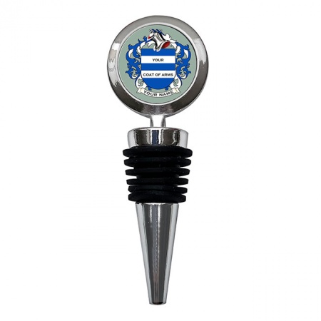 Any Surname Coat of Arms Bottle Stopper