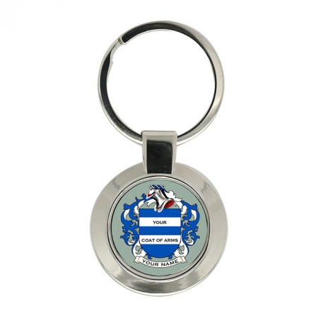 Any Surname Coat of Arms Key Ring