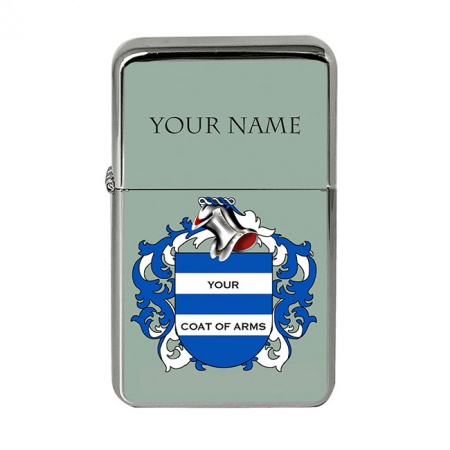 Any Surname Coat of Arms Flip Top Lighter