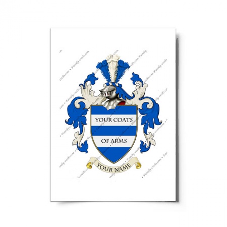 Any Surname Coat of Arms Print