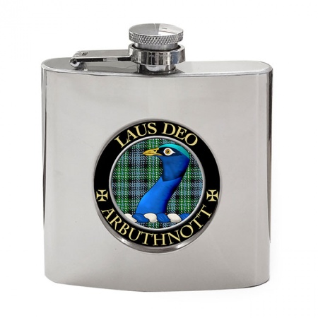 Arbuthnott Scottish Clan Crest Hip Flask
