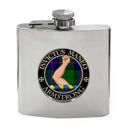 Armstrong Bare Scottish Clan Crest Hip Flask