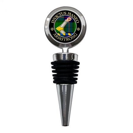 Armstrong Vambraced Scottish Clan Crest Bottle Stopper