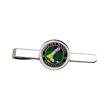 Armstrong Vambraced Scottish Clan Crest Tie Clip