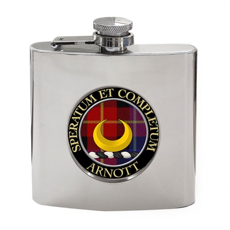 Arnott Scottish Clan Crest Hip Flask