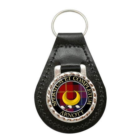 Arnott Scottish Clan Crest Leather Key Fob