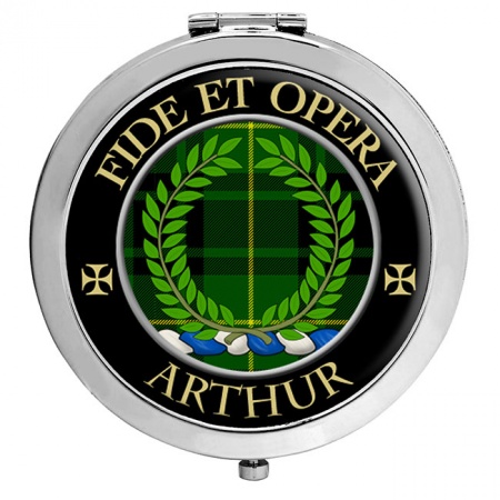Arthur Ancient Scottish Clan Crest Compact Mirror