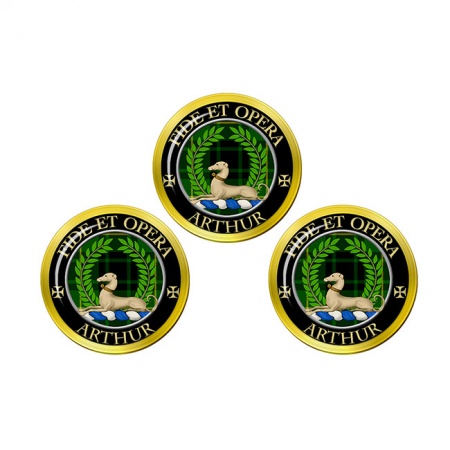 Arthur Modern Scottish Clan Crest Golf Ball Markers