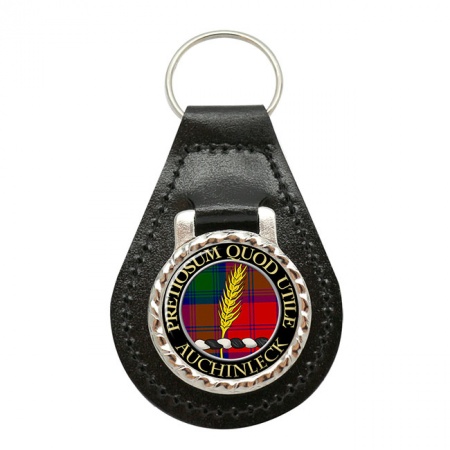 Auchinleck Scottish Clan Crest Leather Key Fob