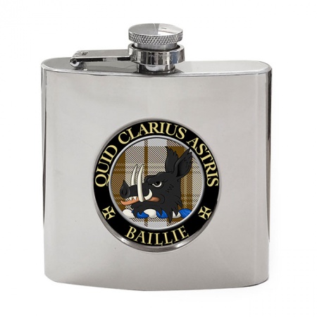 Baillie Scottish Clan Crest Hip Flask