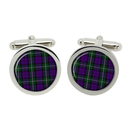 Baillie Scottish Tartan Cufflinks in Box