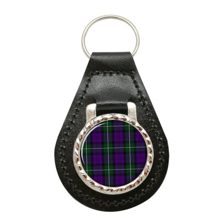 Baillie Scottish Tartan Leather Key Fob