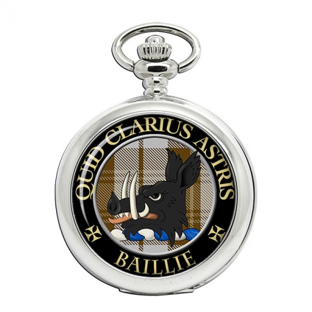 Baillie Scottish Clan Crest Pocket Watch