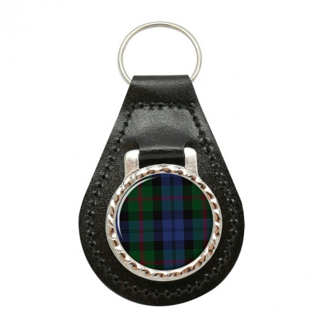 Baird Scottish Tartan Leather Key Fob
