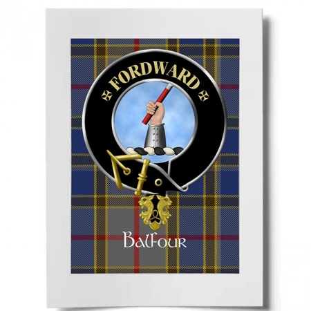 Balfour Scottish Clan Crest Ready to Frame Print