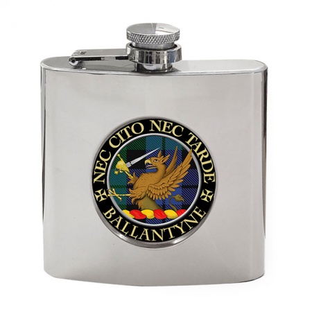 Ballantyne Scottish Clan Crest Hip Flask