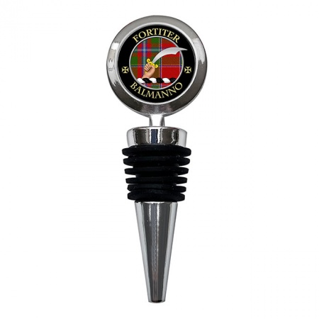 Balmanno Scottish Clan Crest Bottle Stopper