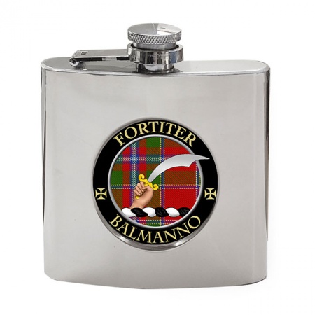 Balmanno Scottish Clan Crest Hip Flask